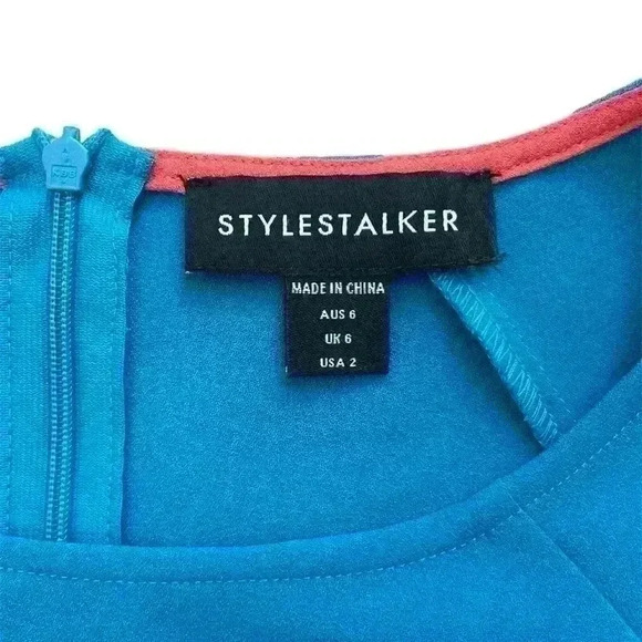 STYLESTALKER Electric Blue Cap Sleeve Top - Picture 4 of 5